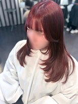 ウェーブクリップ&nbsp;レイヤーカットカシスカラー