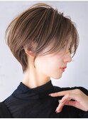 大人可愛い30代40代50代小顔◎マッシュショートボブウルフカット
