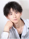 リバースセンターパート/ニュアンスパーマ/ダウンバング