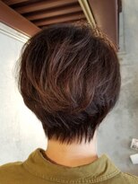 ヘアサロン レゴリス(hair salon REGOLITH)&nbsp;【ハンサムショート×ナチュラルブラウン】つや髪ショートStyle