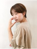 10代20代人気◎シースルーバング くびれハンサムショート
