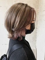 ペネロープ(Penelope)&nbsp;［新宿］レイヤーボブ/ウルフボブ/インナーカラー/ベージュ系