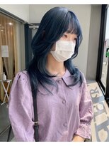 グリンバイアルティナ 八王子店(Grin by artina)&nbsp;インディゴ_ブルーサファイア_ボブウルフ