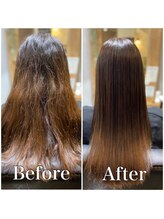 お客様のご要望【２】「艶々になりたい！」お任せください◎[放出/髪質改善/縮毛矯正]