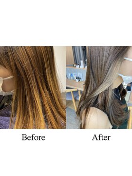 カミケンガレリア(kamiken. galleria) 手触りなめらか美髪ミルクティーベージュ【カミケンガレリア】