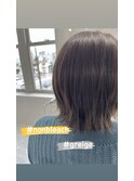 ノンブリーチ×グレージュ