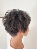 マッシュショート×ユルフワパーマ