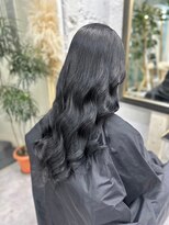 リア(riah)&nbsp;アッシュブラック/ロングレイヤー