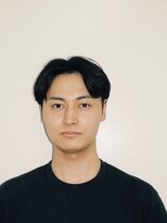 メンズセンターパート