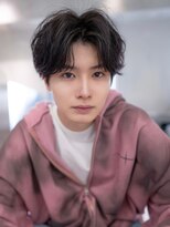 ハバナ 立川(HAVANA) 韓国マッシュダークアッシュニュアンスパーマメンズカット黒髪