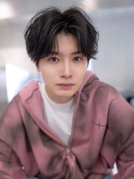 ハバナ 立川(HAVANA) 韓国マッシュダークアッシュニュアンスパーマメンズカット黒髪