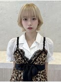 抜きっぱなし風ハイトーンボブ