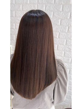 ヒップスデコ(Hip's deco) 髪質改善ストレート×モカブラウンh