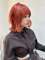 サイン 渋谷(SIGN)&nbsp;渋谷/ボブ/ブリーチ/オレンジ/10代