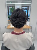 黒髪のゆるふわアップ【清板】
