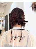 ツインお団子アレンジ