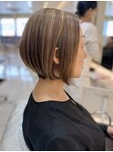 本八幡×ショートボブ×市川市×似合わせカラー×ハイライト