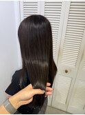 透明感髪質改善カラー◎20代30代ブリーチなし艶感暗めグレージュ