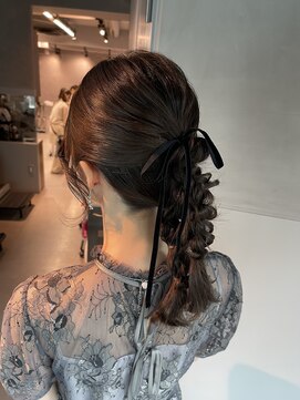 シャルムバイケンジ(Charm.by KENJE) 【ダブルポニーテール】結婚式/浴衣/銀座/ヘアセット/アレンジ