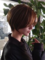 ネイロ バイ ジルブラン 葛西(NeiRo by JIL BLAN)&nbsp;ハイライト白髪ぼかしダブルカラーインナーカラーショートボブ