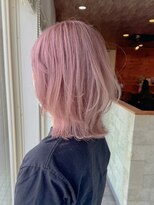 ミルヘアデザイン(mil hair design)&nbsp;ピンクベージュ　艶髪　髪質改善　韓国風　顔まわり　顔周り