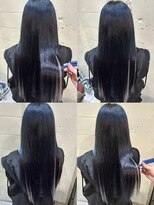 6Dエクステ 板橋店 黒髪シルバーインナーカラー