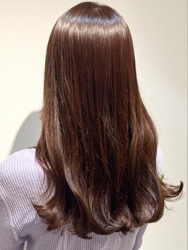 エイクス ヘア デザイン×美髪クリニック 千葉(AQs hair design) くびれヘア/アプリコットオレンジ/夏/髪質改善[千葉駅]