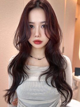 サンドイエナ 横浜店(sand yena) 姫カットレイヤー/マロンベージュ/韓国風巻き/顔周り/前髪/横浜