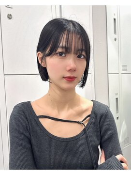 ロンドアヴァントゥス 池袋(Lond aventus) 韓国レイヤー/韓国風/ボブ/髪質改善/黒髪/ブリーチなし〔池袋〕