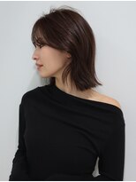 ファムエリア(FEMME AREA)&nbsp;ミディアムボブ　顔まわりレイヤー