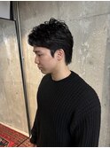 ニュアンスパーマ/men's/センターパート/ダウンパーマ/新宿/藤沼