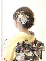 ヘアアンドメイク スタジオ ミムロ(HAIR&MAKE STUDIO MIMURO) 大人可愛い振袖×ふわふわシニヨン