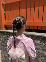 バサラ 大阪なんば店(VASARA)&nbsp;大阪なんば/小紋ヘア/着物ヘア/卒業式ヘア/成人式ヘア