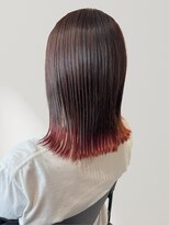 ヘアーメイク グロー(hair make grow)&nbsp;裾カラー エンドカラー 髪質改善 ピンク ブラウンカラー 20代