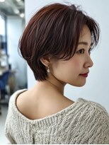 テーラヘアー 我孫子店(TELA HAIR)&nbsp;白髪ぼかしハイライト×上品ショートボブ【TELA HAIR 我孫子店】