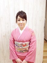 20代30代40代編みおろしダウンヘアセット お呼ばれ入学式 着付け