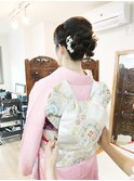 振袖着付けと和装アップアレンジ【ヘアアレンジ  立川/立川南】
