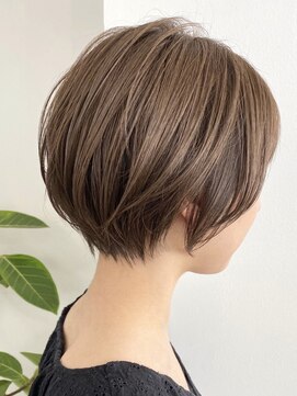 エリマ 調布(elima) ショートボブ丸みショート/グレージュイルミナカラー[調布]