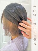 インナーカラー×ボブ