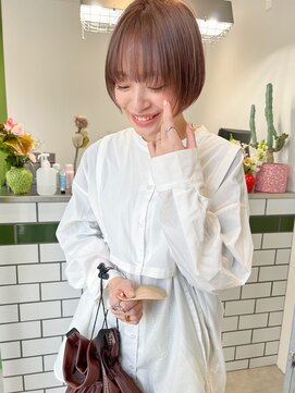 エイジェンヌホーム(asienne home) ピンクベージュミニボブ