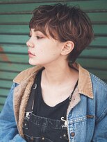 カライング(ing) 大人可愛い20代30代40代黒髪前下がりショートボブ丸みショート◎