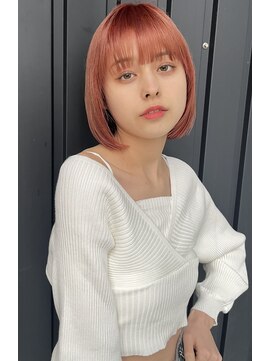 ロンドプロフィール 浦和(Lond profil) 【ワンランク上のボブ】切りっぱなしボブペールベージュ【浦和】