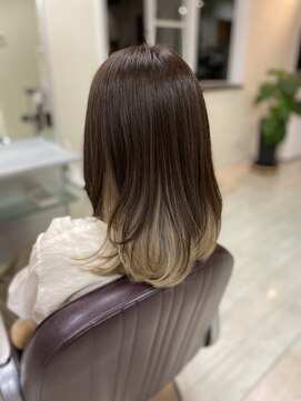 マーブル(marble) レイヤー×パールベージュ、インナーカラー