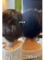 クレヨン ケース(Crayon case)&nbsp;ベリーショートうねり毛をストレートに立体感まとまりUP