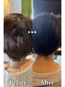 クレヨン ケース(Crayon case) ベリーショートうねり毛をストレートに立体感まとまりUP