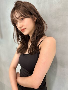 ロンド アンブル 四条烏丸(Lond ambre) 【Lond ambre】伊藤ガクシルキーベージュグレージュカラーくびれ