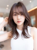 ブエナビスタ(BUENA VISTA) 20代30代大人かわいい/斜めバング/グレージュカラー/レイヤー