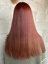 ミルヘアデザイン(mil hair design) ダブルカラーピンクベージュベージュカラーケアブリーチレイヤー