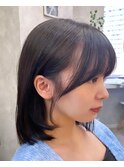 韓国レイヤー/韓国風/ボブ/髪質改善/黒髪/ブリーチなし〔池袋〕