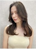 トリートメント ブリーチなしダブルカラー 前髪縮毛矯正 